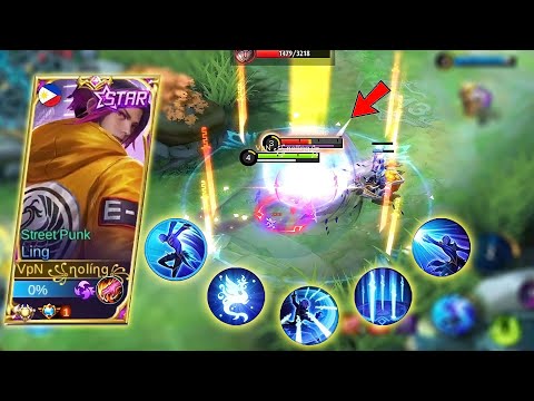 AGGRESSIVE LING FAST HAND 4X COMBO!! | LING ON PC GAMEPLAY | MLBB