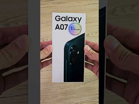 Galaxy A07 Unboxing New Smartphone