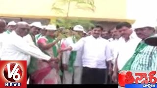 T TDP MLA Revanth Reddy Participates in Haritha Haram | Teenmaar News - V6 News