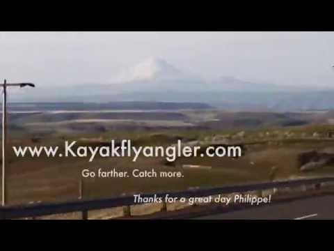 March fly fishing with San Juan worms on the Deschutes