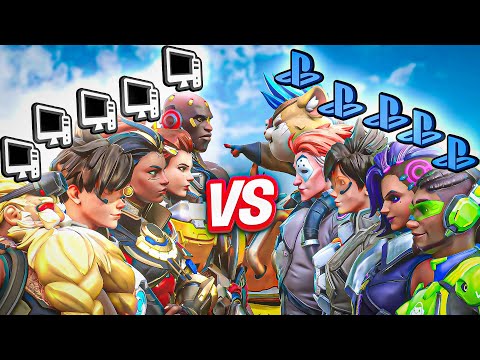 5 PC Grandmasters VS 5 PLAYSTATION Grandmasters in Overwatch 2