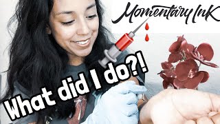 Trying Momentary Ink Semi Permanent Tattoo / Badass or BUST?!