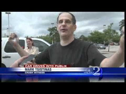 Woman Loses Control, Slams Car Into Publix