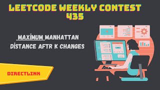 Download the video "Maximum Manhattan distance after k changes | Leetcode weekly contest 435 solutions"