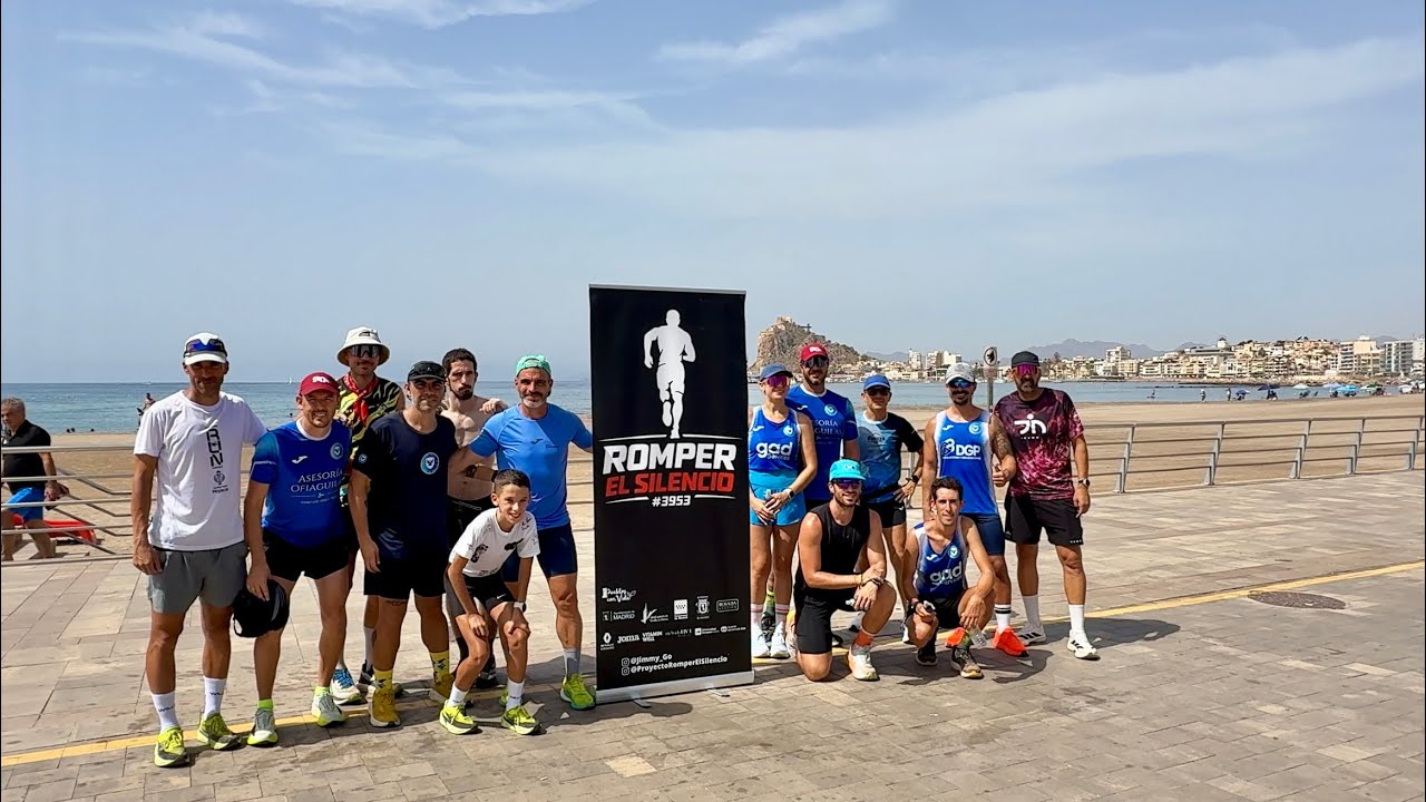 Jaime Domínguez llega a Águilas con su reto “Romper el Silencio” sobre el suicidio y salud mental