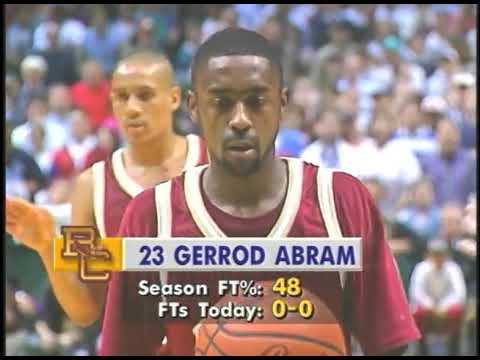 Boston College beats North Carolina 1994 NCAA Second Round.