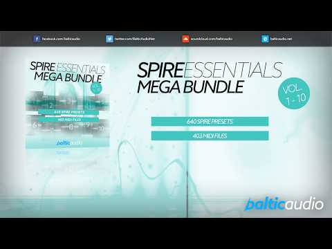 Spire Essentials Mega Bundle (Vols 1-10) (640 Spire Presets, 403 MIDI Files)