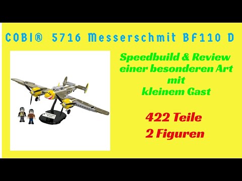 Aces in the Sky! Cobi 5617 Messerschmitt 110 D Speedbuild & besonderes Review