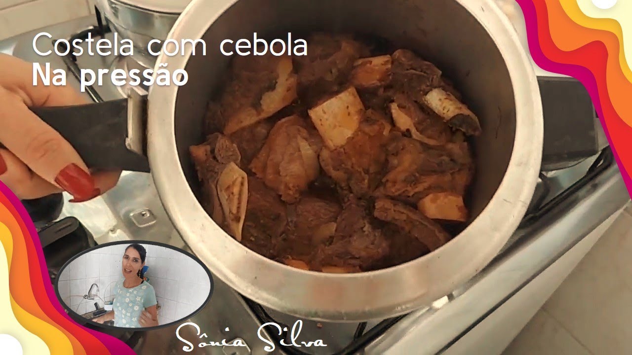 Costela com cebola na pressão