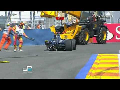2009 GP2 @ Valencia - Filippi Crashes