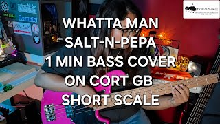 Video thumbnail for @rachelplaysbass : Testing Out Cort GB Short Scale | WHATTA MAN| SALT-N-PEPA 1 MIN BASS COVER | by Rachel Plays Bass