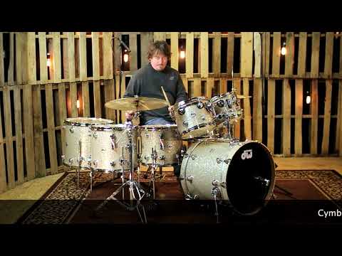 Dw Collector's Series Shell Pack Finish Ply Broken Glass with Chrome Hardware