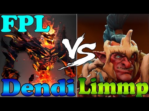 Dota 2 - Dendi vs Limmp and Others 6000+ MMR Plays Faceit Pro League - FPL