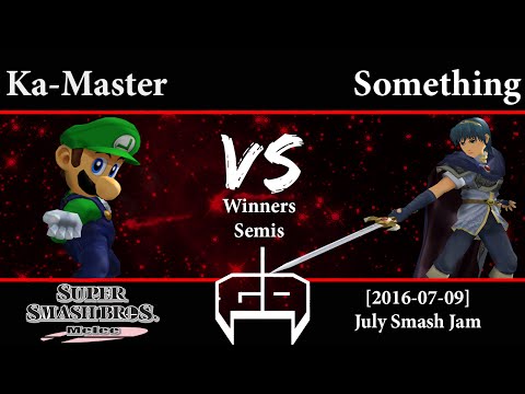 [2016-07-09] Melee - Ka-Master (Luigi) vs Something (Marth, Ganondorf) WS