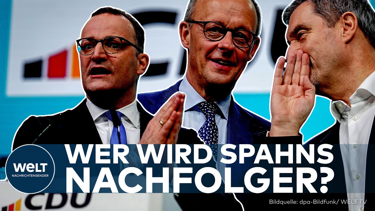 UNION: Wer folgt auf Jens Spahn? Merz und Söder vor Entscheidung über neuen Fraktionschef
