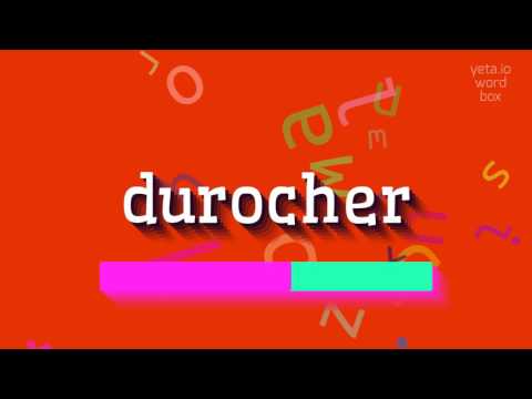 How to say "durocher"! (High Quality Voices)