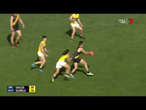 SANFL Grand Final Snapshot - Glenelg's Brett Turner swings one through
