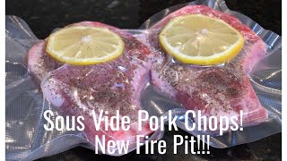 Sous Vide Pork Chops VS Charcoal fire pit!!