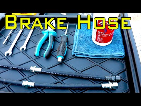 Learn How to replace Brake Hose on your car in 4 min / How to bleed brake fluid with new brake hose