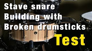 Download lagu Stave snare building with broken drumsticks (test by Gould Wu) mp3