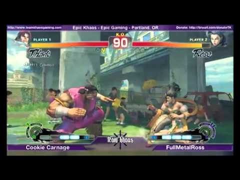 EPIC KHAOS March SSF4 TOP 8 - Cookie Carnage (HAW) vs FullMetalRoss (ROS) - Losers Top 8