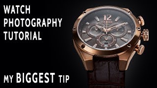 How To Create An Advertising Quality Watch Photo With One Light