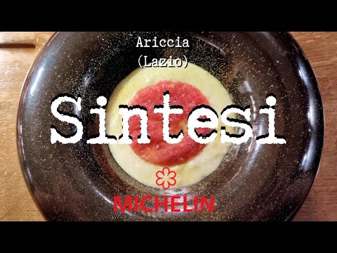 Dinner at the Michelin-starred Sintesi restaurant in Ariccia ⭐