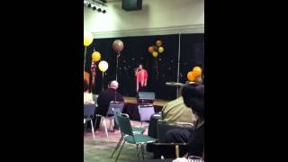 Sabrina singing Irreplaceable by Beyonce