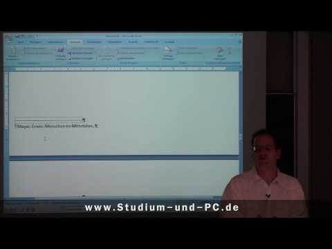 Word und Fussnoten in wissenschaftlichen Arbeiten