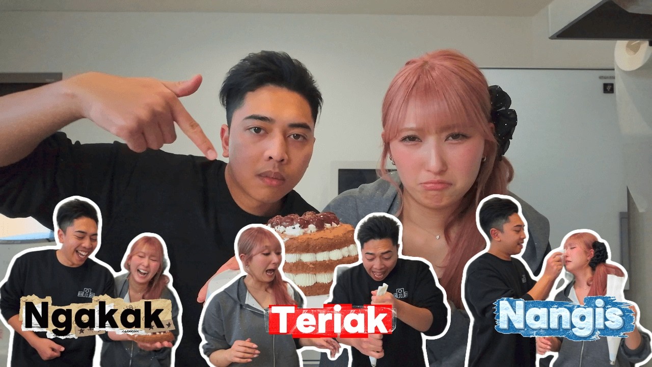 【ID/JP Subtitle】Bikin Kue Untuk Suami Tapi Malah Nangis 😭