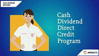 MERALCO Cash Dividend Direct Credit Program