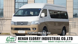video of [USED]FOTON View G9 Mini Bus passenger van Diesel 4x2 family travel school shuttle (2016)