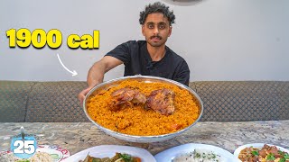 اكلت 10,000 سعرة في يوم واحد بس !