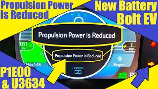 Chevy Bolt EV High Voltage Battery Replacement | Propulsion Power Reduced | P1300 & U3634 OBD2 Codes