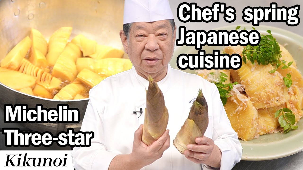 Japanese spring cuisine prepared by a three-star Michelin chef.【ENG SUB】