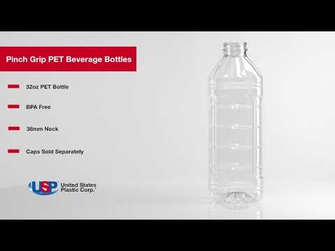 20 oz. Clear PET Smooth Water Bottle with 28mm PCO Neck (Cap Sold  Separately)