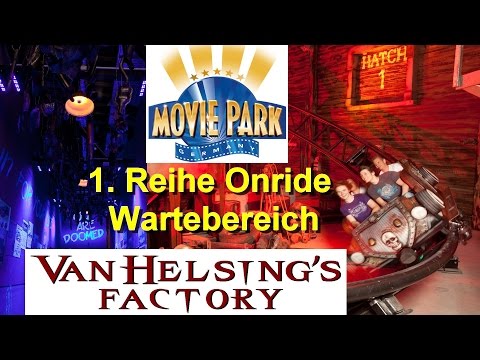 Van Helsing´s Factory Onride - Movie Park Germany - Dark Ride Coaster Onride & Wartebereich