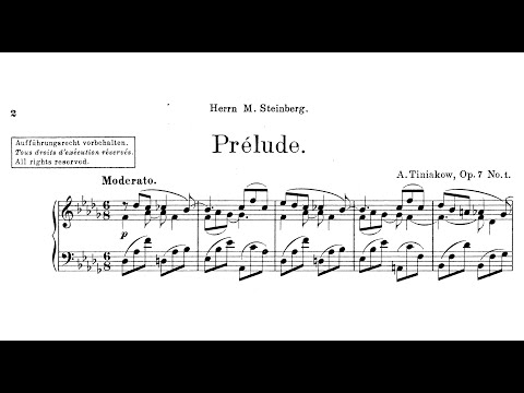 Prélude by Tiniakov (Op.7/1)