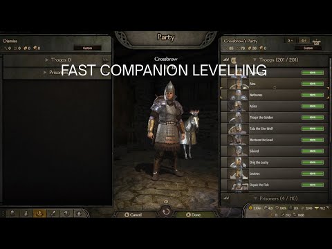 How To Level Bannerlord Companions Faster 