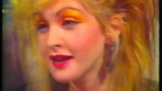 Cyndi Lauper interview UK TV &#39;87