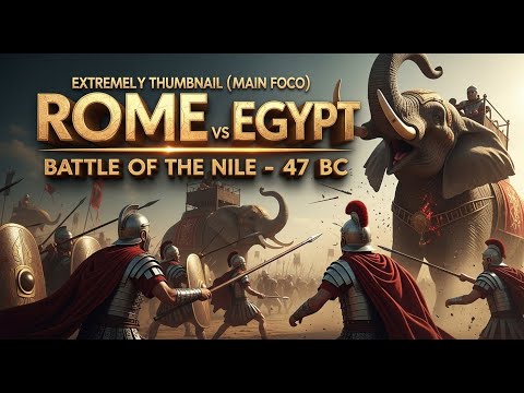 Rome vs Egypt | Battle of the Nile 47 BC | The battle recreated by AI