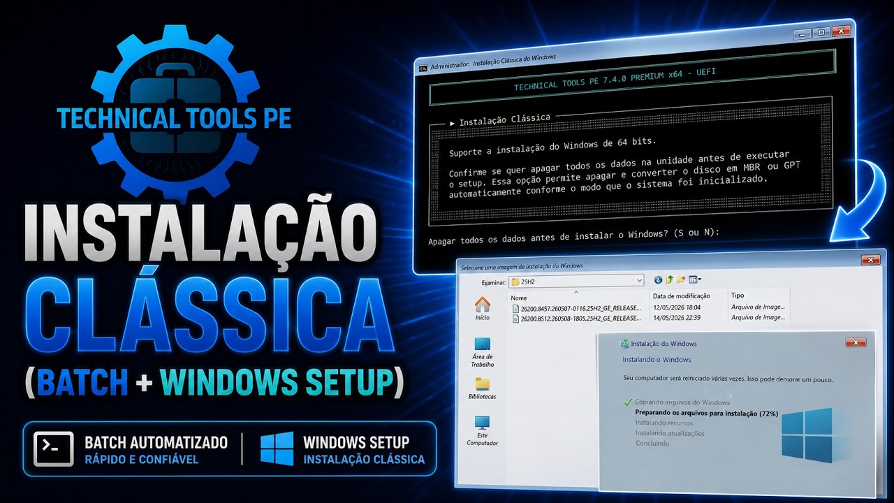 Instalação clássica — Technical Tools PE