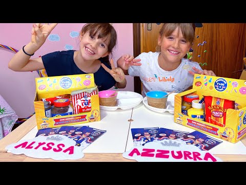 Unboxing LIVE American Food Slime con Alyssa e Azzurra