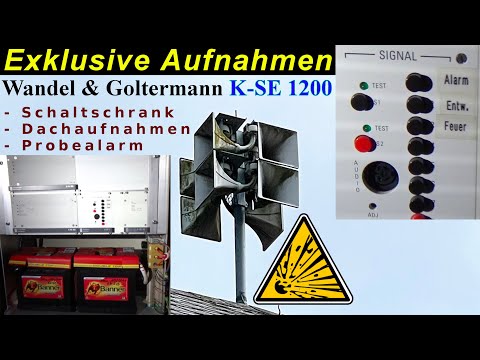 The siren of the "death factory" ☠ | Control cabinet, test alarm, and much more | Wandel & Golter...