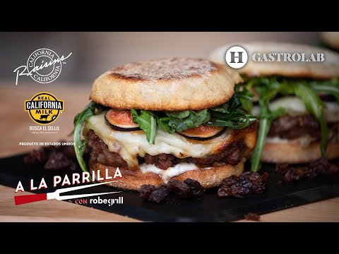 Receta de HAMBURGUESA de CORDERO con higo y PASITAS DE CALIFORNIA | A la parrilla con RobeGrill