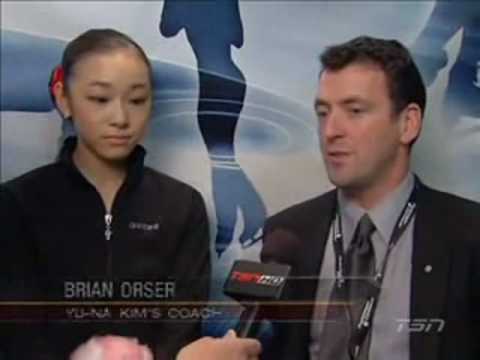 2006-2007_07 Yu-na Kim 2006 Skate Canada After SP Interview Yu-na kim & Brian Orser