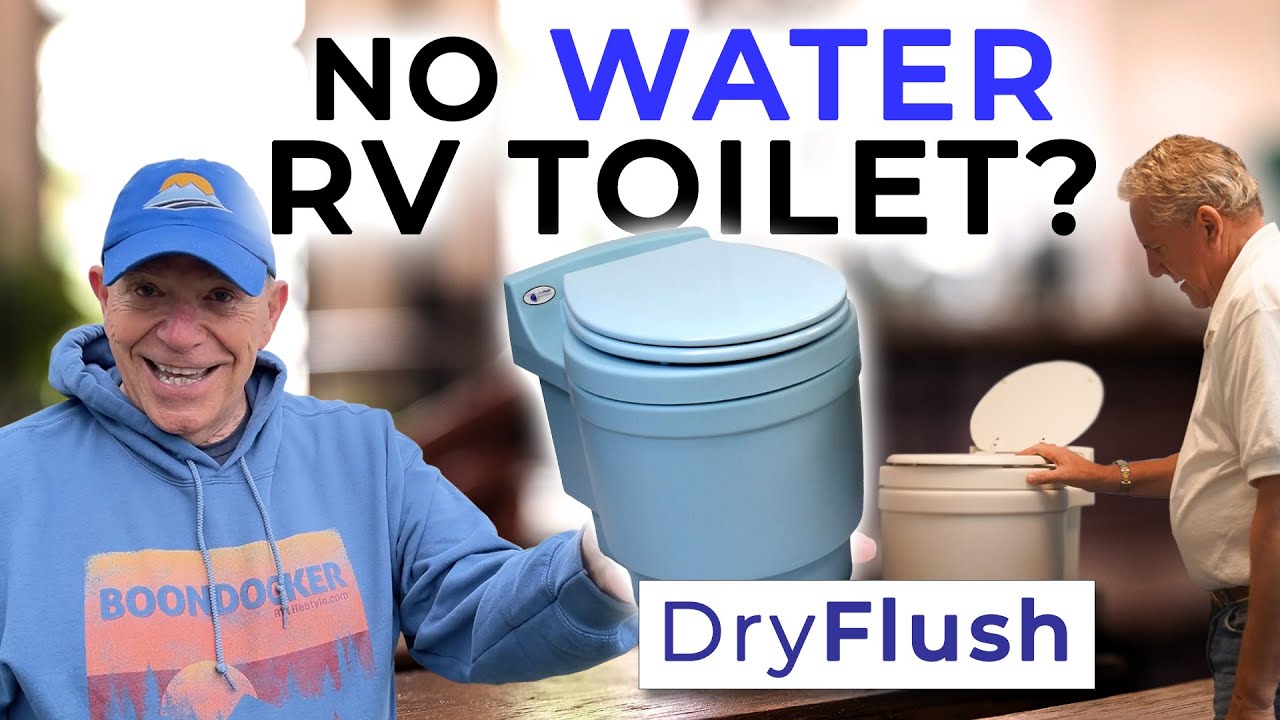 No Water, No Odor, No Problem: The no-mess dry flush RV Toilet!