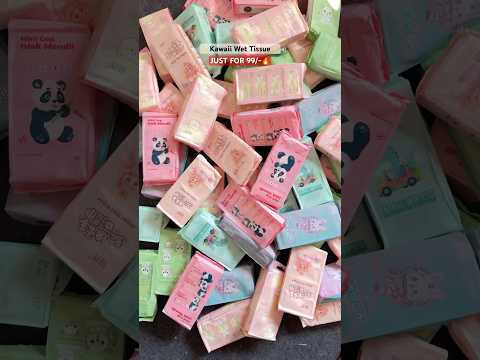 JUST FOR 99/- 🔥Kawaii Wet Tissue 🌷✨🎀#trending #kawaii #wetissue #tissue #cute #mini