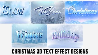 30+ Christmas Text Effects Photoshop Tutorial Part 2