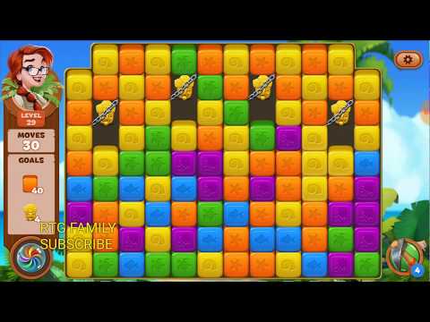 Lost island match 3 blast adventure level 29 MYSTERY ISLAND HD 1080P